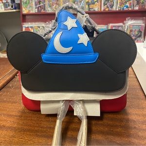 Loungefly Disney Fantasia Sorcerer Cosplay Crossbody Purse NWT